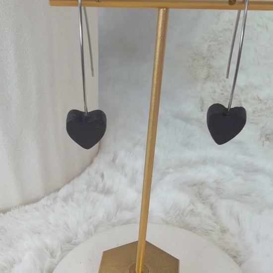 bog oak handmade earrings 