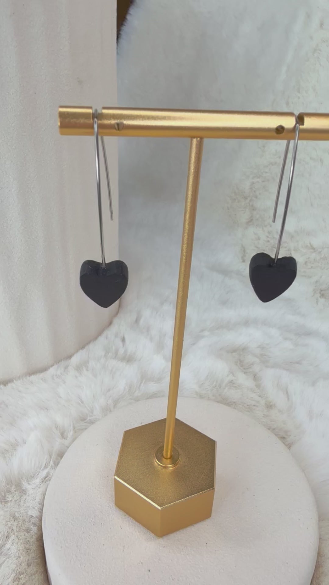 bog oak handmade earrings 