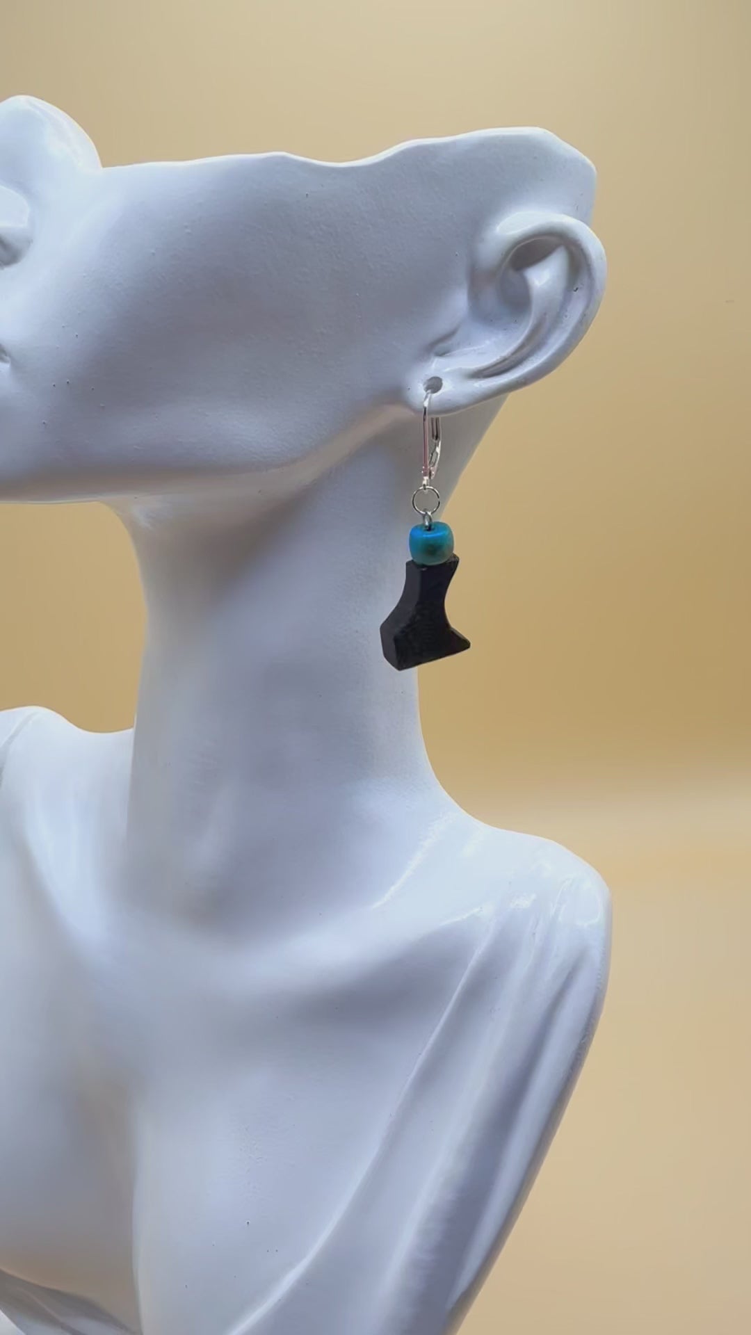 natural wood earrings 