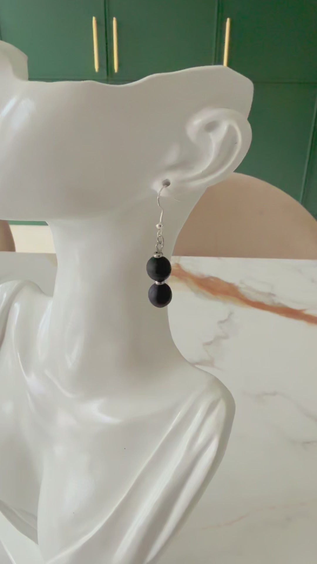 bog oak handmade Irish earrings 