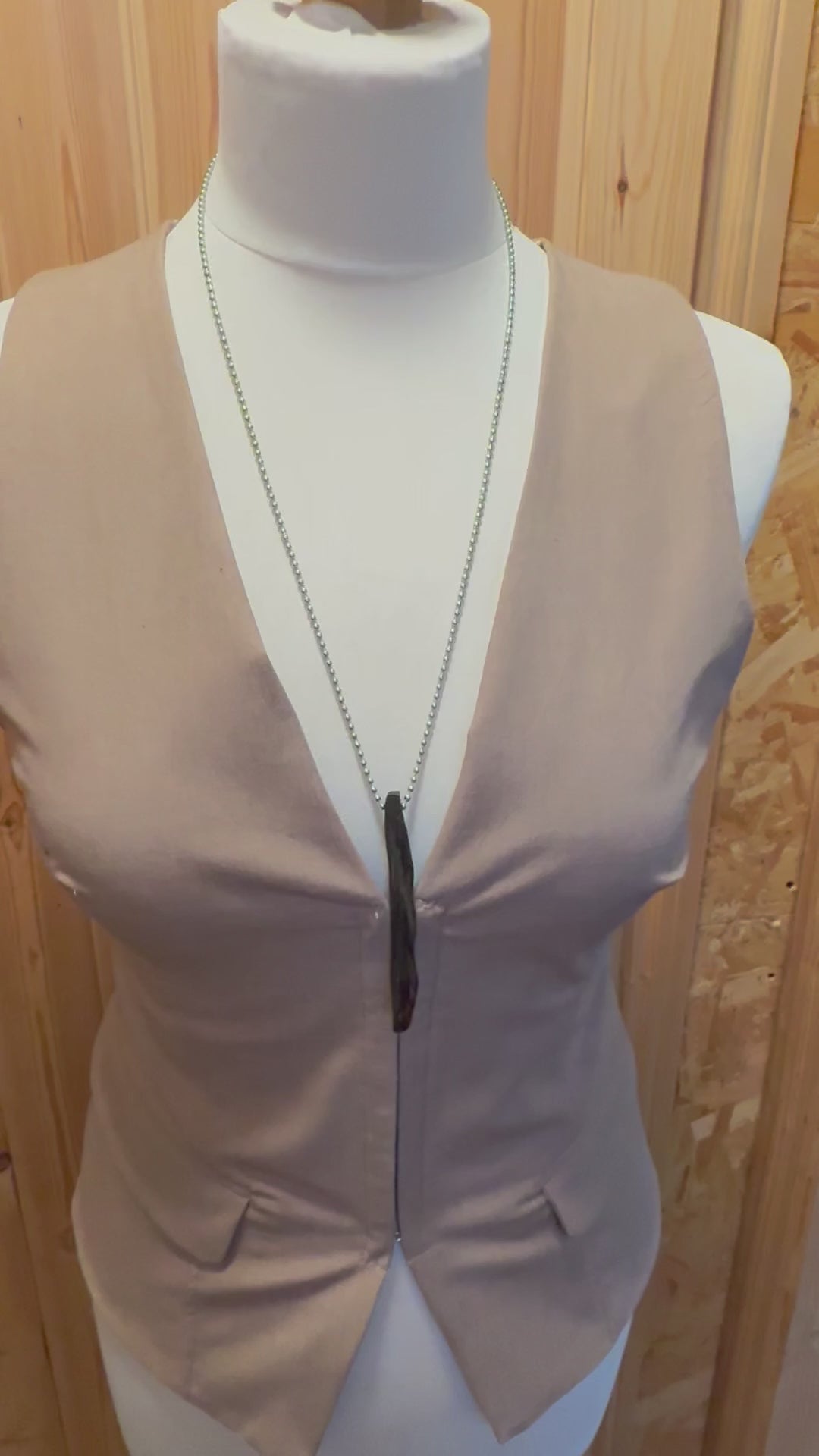 Ancient bog oak pendant symbolizing grounding and connection to nature. Handcrafted, rustic, meaningful jewelry with soul.
