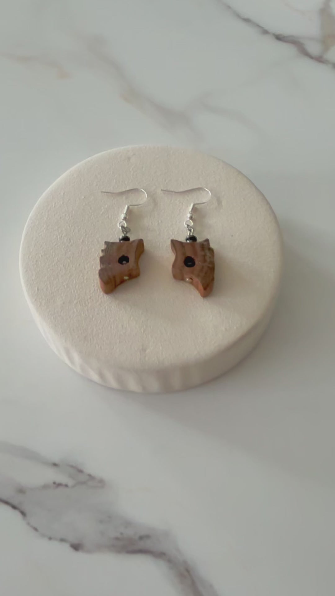 bog pine earrings Ireland