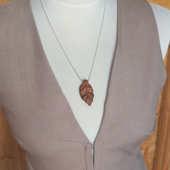 olive wood necklace handmade Ireland 