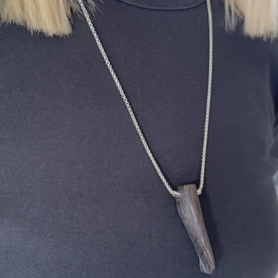 bog oak necklace