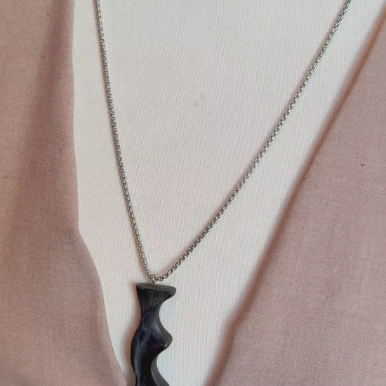 bog oak handmade necklace 
