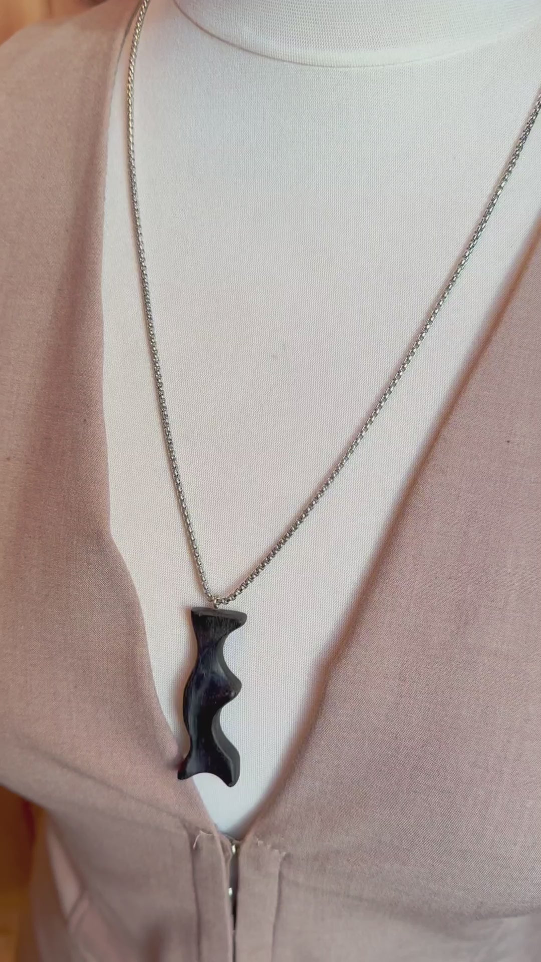 bog oak handmade necklace 