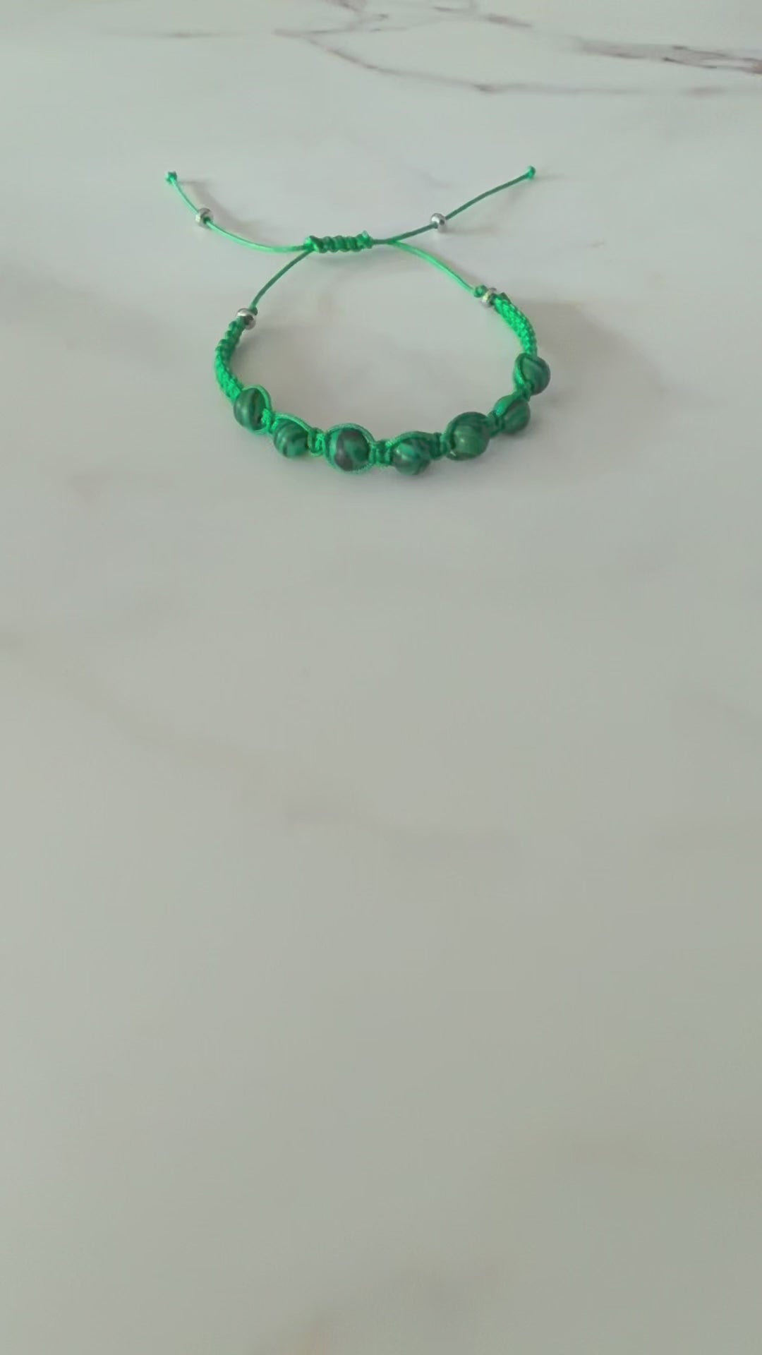 Handmade malachite bracelet 
