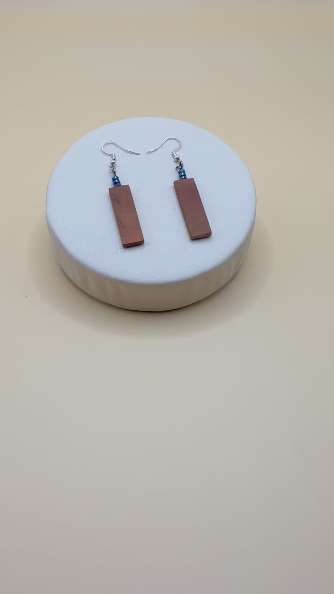 Drop-down handmade earrings 