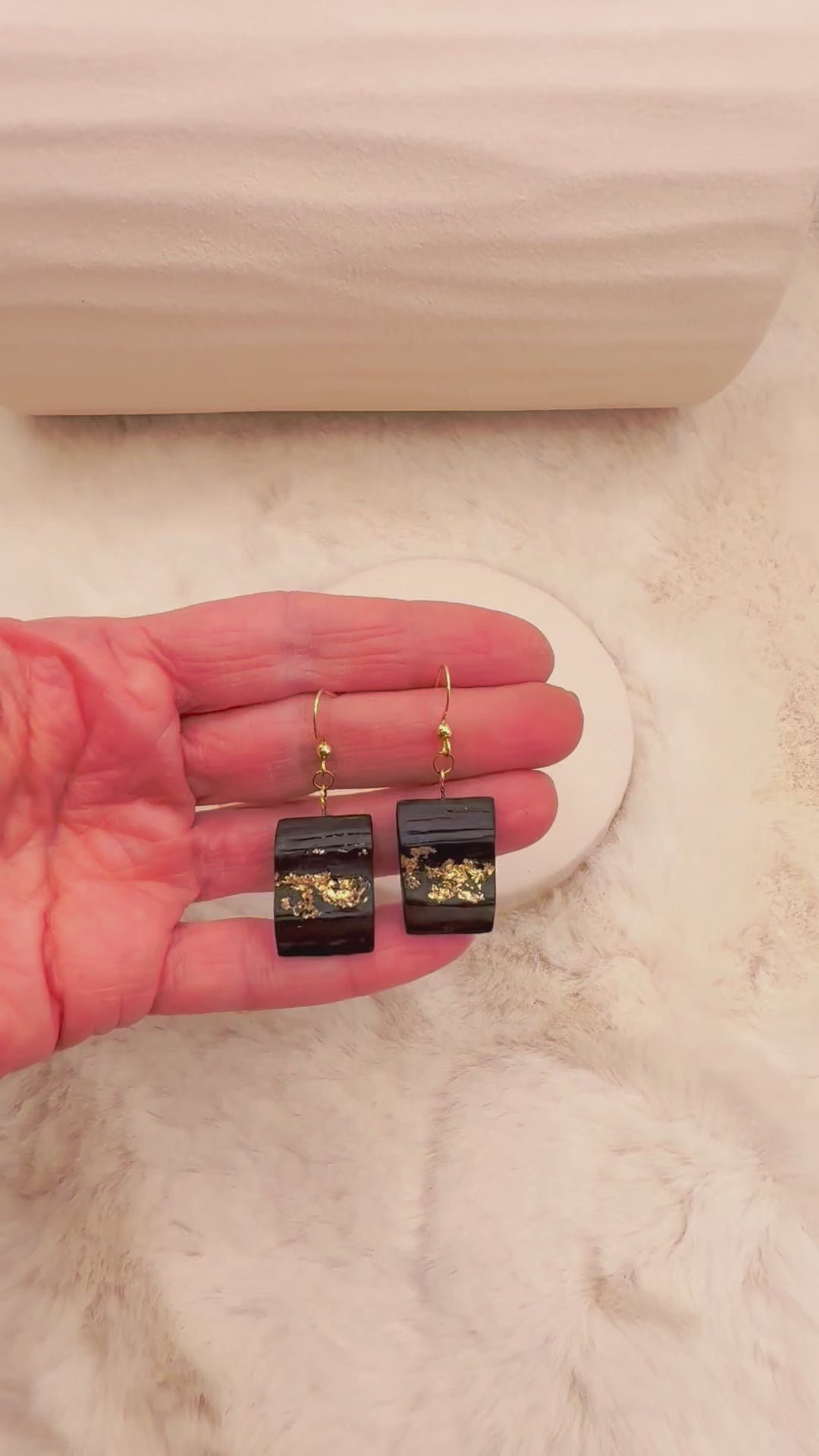 wooden earrings, artisan jewelry, natural wood