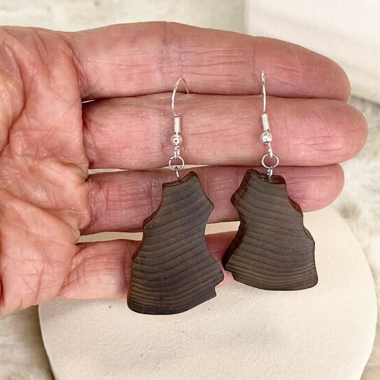 wooden earrings 