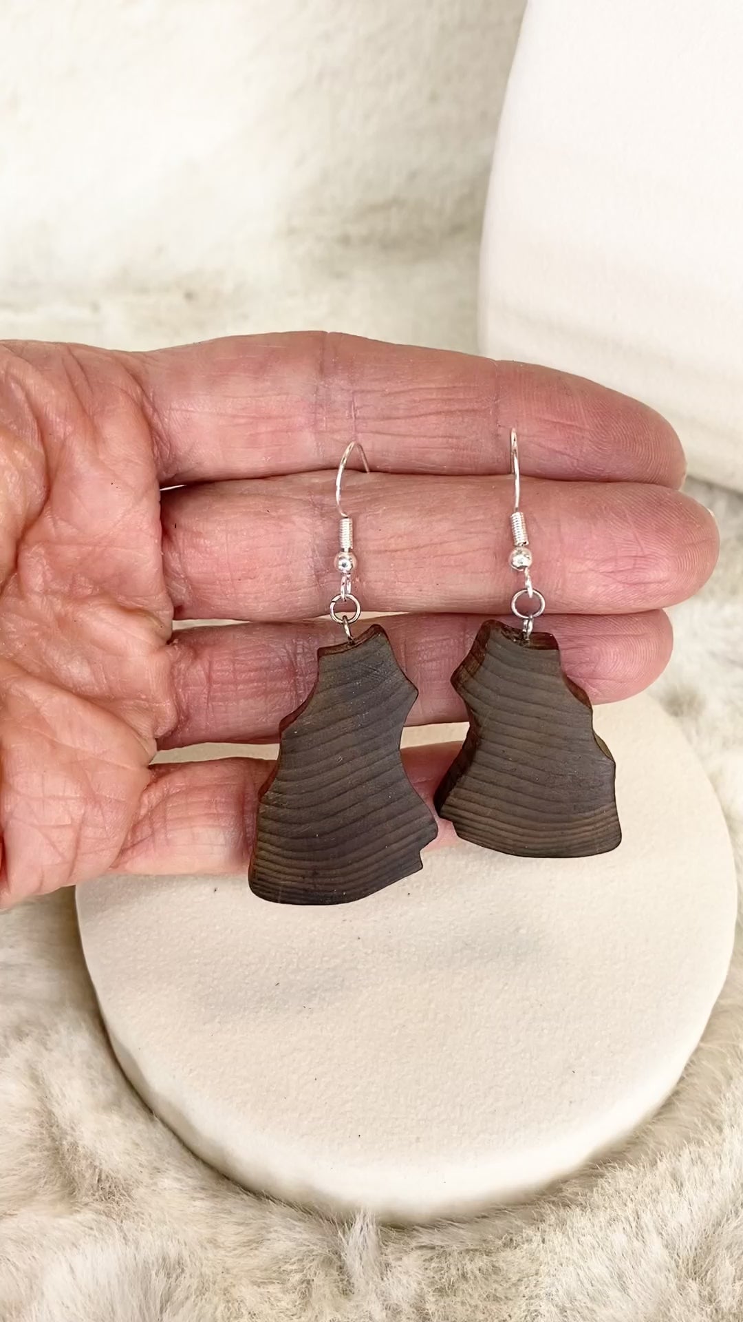 wooden earrings 