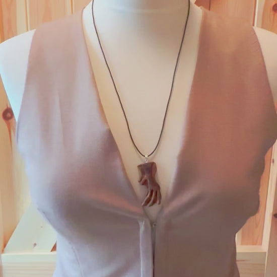 carved necklace 