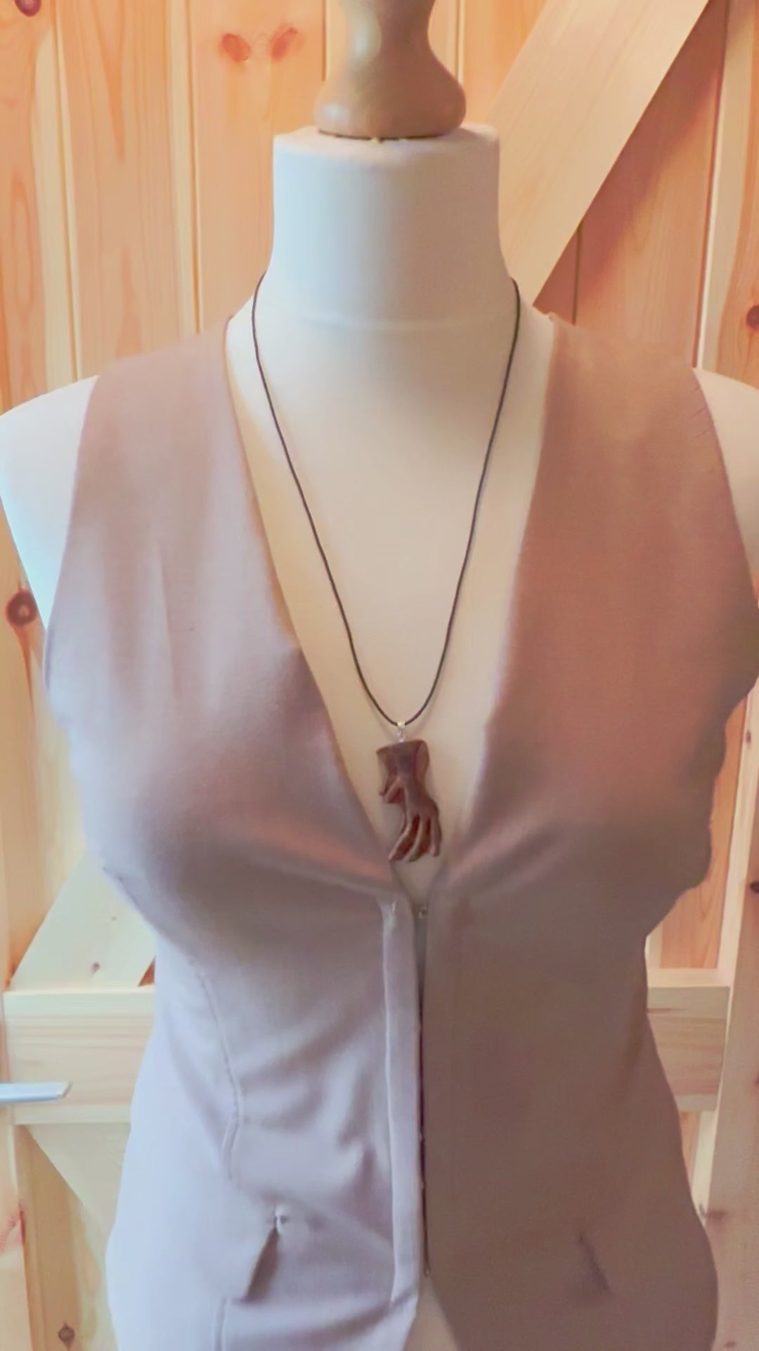 carved necklace 