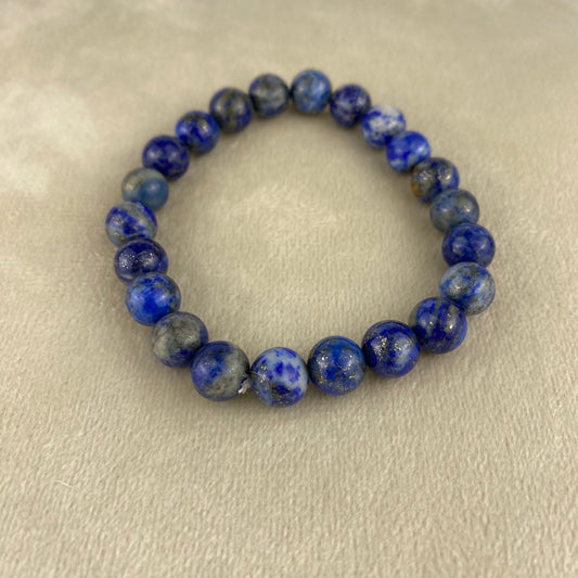 Lapis Lazuli Gemstone Bracelet (8mm) | Handmade | Gift for Her or Him